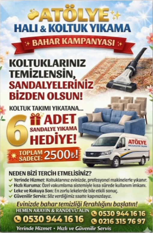 Atölye Halı Yıkama kampanya görseli